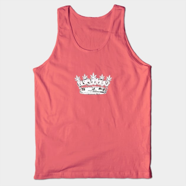 White crown Herb Queens Tank Top by herbqueens